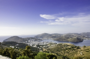 Patmos island scenic view